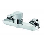 Wall Mounted  Shower Mixer Faucet Bathroom Brass，single Handle chrome and white for sale