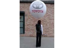 China 210t Polyester Cloth Backpack Balloons With Light Advertising Inflatables For Party supplier