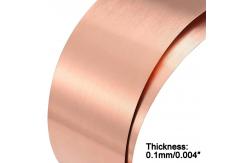 China O Temper Rolled Copper Foil Copper Strip 0.1 mm Thick supplier