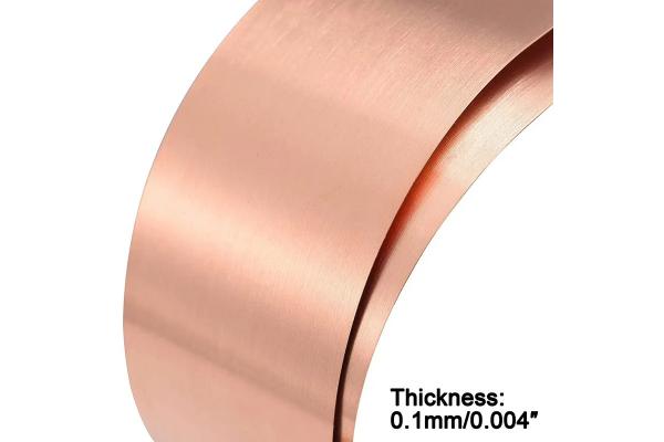 O Temper Rolled Copper Foil Copper Strip 0.1 mm Thick