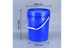 China Food Grade 5 Gallon Round Plastic Pail with Handle and Lid supplier