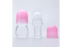 China Clear Transparent Empty Glass Rollerball Bottles With Plastic Roller Ball supplier