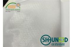 China 100% Polyester Interlining Fabric With Flat Coating HDPE For Casual Shirt supplier