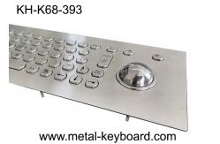 China FCC IP65 Panel Mount Computer Keyboard With 45mm Trackball supplier