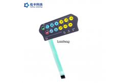 China Embossed Keys Custom LED Membrane Switch Tactile Keypad 3M467 supplier