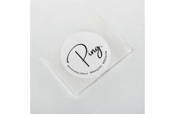 China Custom Printed White 5cm Round Paper Sticker For E Commerce Packaging supplier