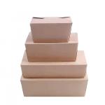 Customized takeaway food box recyclable and Eco-friendly disposable fast food box wholesale