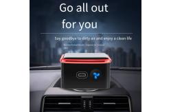 China Car Mounted Solar Air Purifier Negative Ion Ozone Dual Air Purification supplier