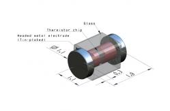 China Surface Mount Precision NTC Thermistor Used In A Narrower Space supplier
