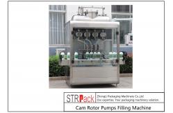 China 4 Head Cam Rotor Pump Filling Machine For Chunk Paste supplier