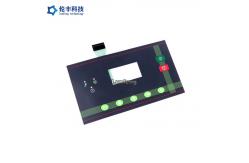 China Transparent LED LCD Window Waterproof Membrane Keypad 3M468 Adhesive supplier