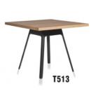 America style mid century wooden square dining table furniture for sale