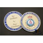 Soft Enamel And Epoxy Covered Custom Challenge Coins Shiny Gold Plating Die Cast for sale