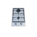 Two Burner Built In Gas Hob With Automatic Ignition Enamel Pan Supports for sale