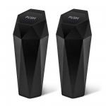 Leakproof Vehicle Trash Bin Easy Clean Up Car Trash Can with Lid New Car Dustbin Diamond Design for sale