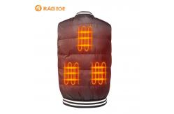 China Sustainable Heated Down Waistcoat Outdoor Heated Vest 5V USB Power supplier