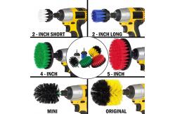 China 6 Pieces Power Scrubber Drill Brush Kit Cordless PP Material supplier
