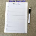 PVC Wall Mounted Self Adhesive Whiteboard Sticker Stationery Kids Writing Board for sale