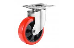 China Polyurethane Swivel Caster Wheels Heavy Duty Industrial Steel Casters supplier
