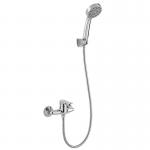 ABS Round Handshower Single Lever Bathroom Wall Mount Body Brass Shower Household for sale