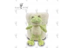 China Stuffed Child Friendly Baby Comforter Toy Rectangular Fog Linen Blanket supplier