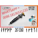 Common rail Injector Diesel fuel Injector Sprayer 265-8106 266-4446 267-3360 for  C7 C9 Engine for sale