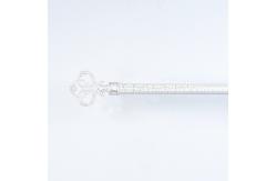 China Three Circles Advanced Curtain Rod Finials Customized Curtain Rod Set Single Bracket supplier