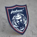 Customized Washable Clothing 3D Silver Tpu Heat Transfer Label For Garment for sale