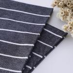Comfortable And High-End Durable Moderate Elasticity Striped Knit Fabric For Polo Shirt for sale