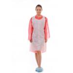 Embossed Process Economical Friendly Disposable PE Apron Without Sleeves for sale
