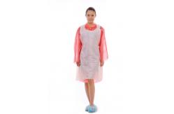 China Embossed Process Economical Friendly Disposable PE Apron Without Sleeves supplier