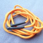 Round Shape Polyester Silicone Dipping 6mm Drawstring Cord