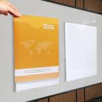 Vertical Horizontal Magnetic Document Holder Pvc Laminated Box File Screen Printing