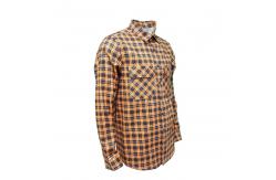 China 210gsm Fire Retardant Work Shirt FRC Plaid Pattern Long Sleeve supplier