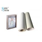 Stretched Polyester Canvas Rolls , Waterproof Matte Inkjet Digital Canvas Printing 260gsm