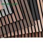 Acoustic Wall Panel Acoustic Wooden Wall Slat Soundproof Wall Panels Custom Sound Proof  Polyester Acoustic Panel for sale