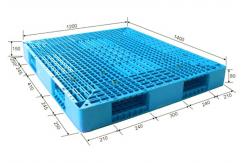 China Durable Virgin PP Euro Plastic Pallet Double Faced 1400x1200mm supplier