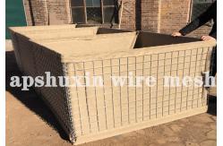 China Height 1.37m 0.61m 1.68m Gabion Military Hesco Barriers Electro Galvanized supplier