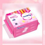 Breathable Women Sanitary Napkin Soft 100% Organic Cotton Sanitary Pads 285mm for sale