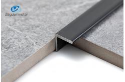 China Black Anodized Aluminium Channel Profiles 10mmx10mm Size For Multiapplication supplier