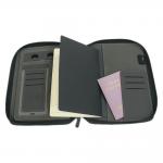 Durable PU Business Multifunctional Wireless Charging Notebook With Powerbank And USB