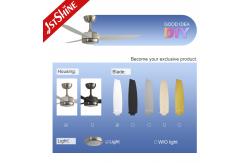 China Certificate SAA 1stshine LED Ceiling Fan with Remote Control Smart and Energy Saving supplier