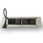 Aluminum Panel Rack Mount Power Strip Power Supply With Power Overload Protection