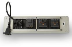 China Aluminum Panel Rack Mount Power Strip Power Supply With Power Overload Protection supplier