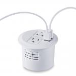 America AC Round Power Socket White Color 3 Inch Diameter 45mm Hole for sale