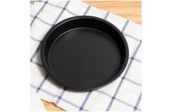 China                  Rk Bakeware China-Hard Anodize Coat Thin Crust Aluminium Pizza Tray              supplier