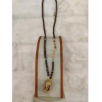 China Handmade Agarwood Pendant with 18K Gold Buddha Design and Authentic Aroma for Spiritual Jewelry for sale