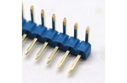 China Customizable Gold Single Row Pin Header , Spacing 2.0mm Right Angle PIN Header supplier