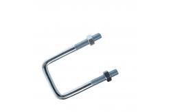 China M12 U-shaped Square Clamp Right Angle U-shaped Bolt Square Tube Clamp supplier