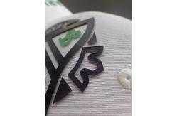 China Hot - Glue Backing 3D Logo Screen Printing Label / Custom Printed Patches supplier